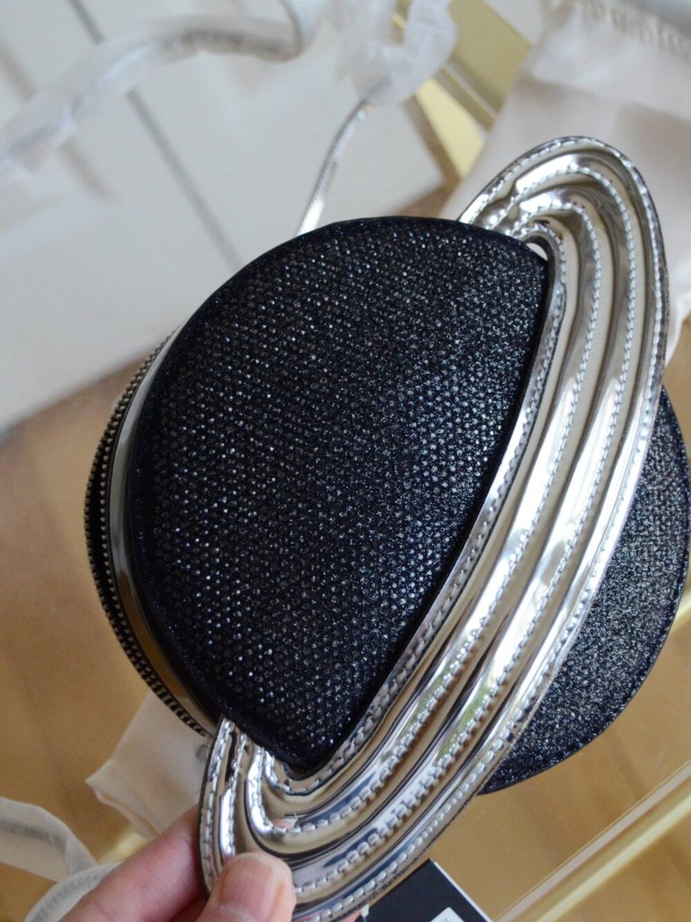 Kate Spade KI737 Spaced Out Embellished Metallic Micro Crossbody - Picture 12 of 12